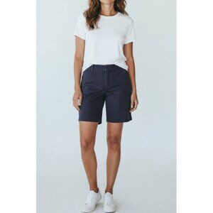 Tommy Hilfiger Womens Navy Blue Chino Shorts Size 6